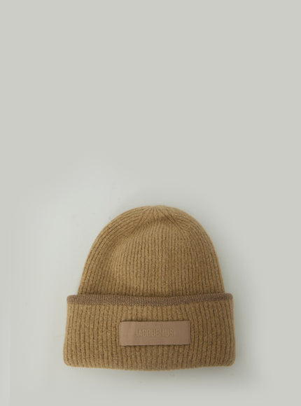Jacquemus Beige Gros Grain Beanie QT Beige