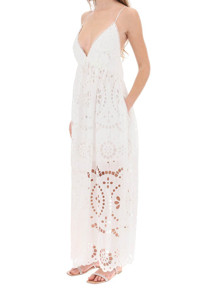 Zimmermann lexi maxi dress in broderie anglaise