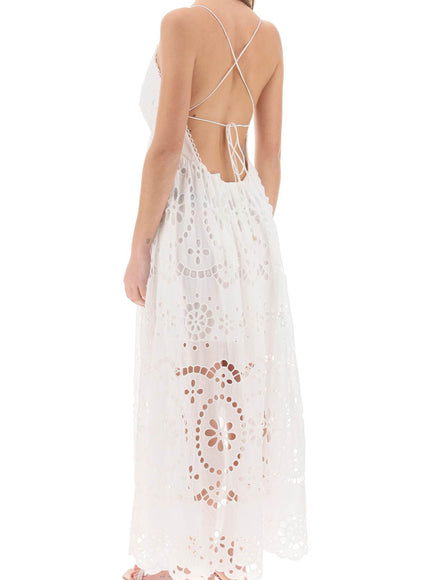 Zimmermann lexi maxi dress in broderie anglaise