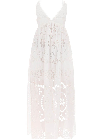 Zimmermann lexi maxi dress in broderie anglaise