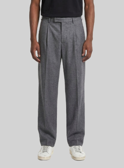 Pt Torino Samuel Trousers In Wool Drill Grey