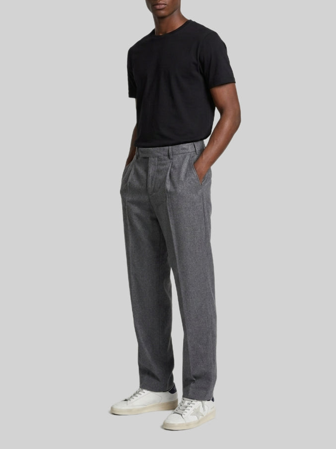 Pt Torino Samuel Trousers In Wool Drill