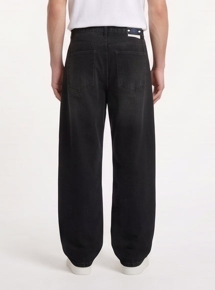 Stone Island Black Denim Jeans Straight Fit