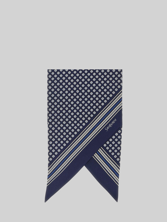 Saint Laurent Lavallière Ribbon In Silk Twill