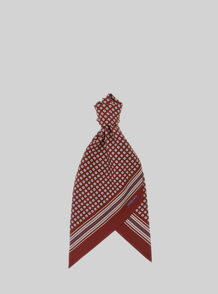 Saint Laurent Lavallière Ribbon In Silk Twill QT Bordeaux