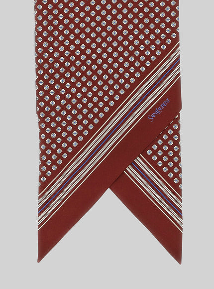 Saint Laurent Lavallière Ribbon In Silk Twill