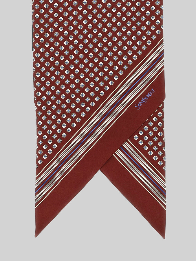 Saint Laurent Lavallière Ribbon In Silk Twill