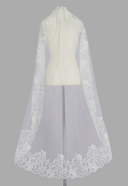 Rosa Clará Couture Soft Tulle Lace Wedding Veil
