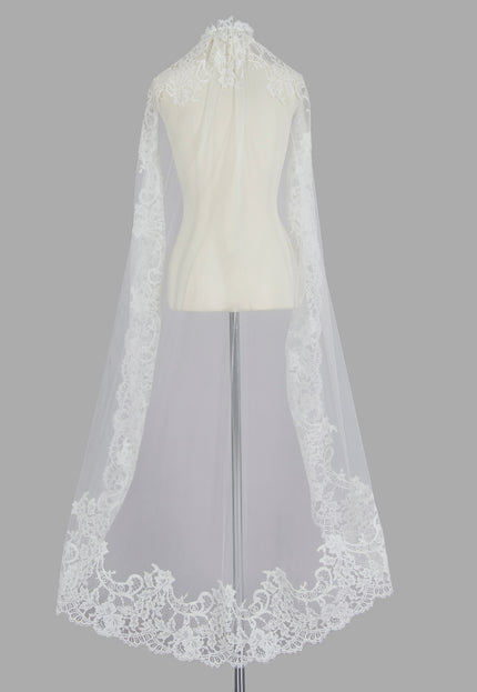 Rosa Clará Couture Soft Tulle Lace Wedding Veil