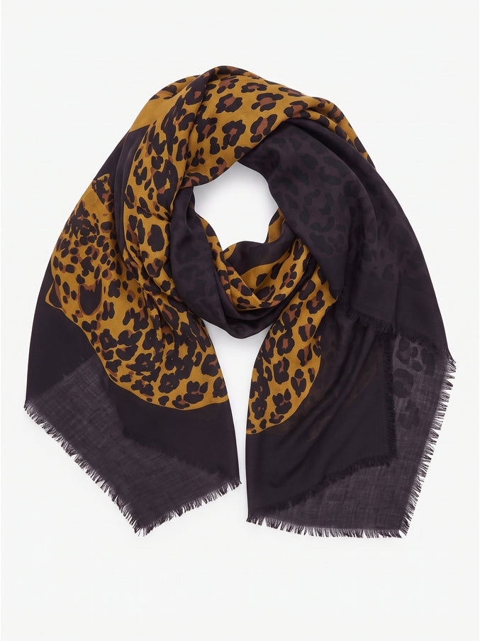 Saint Laurent Cassandre Square Scarf