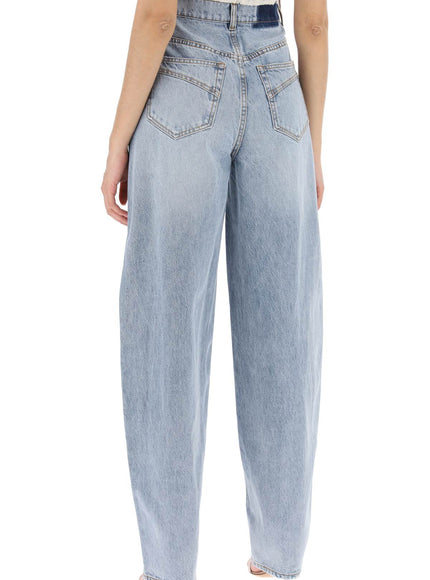 Zimmermann "curved leg natural jeans for