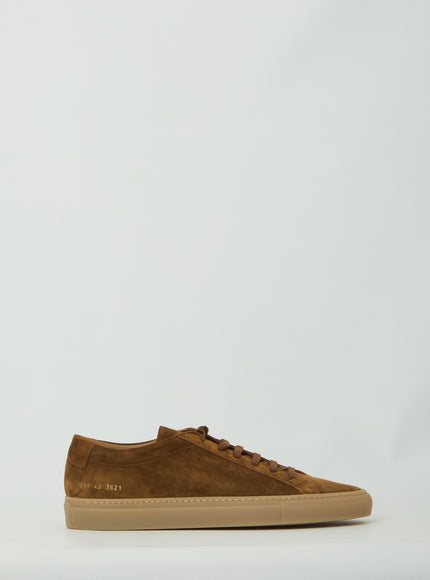 Common Projects Brown Suede Achilles Premium Sneakers Brown