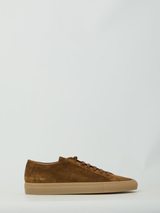 Common Projects Brown Suede Achilles Premium Sneakers Brown