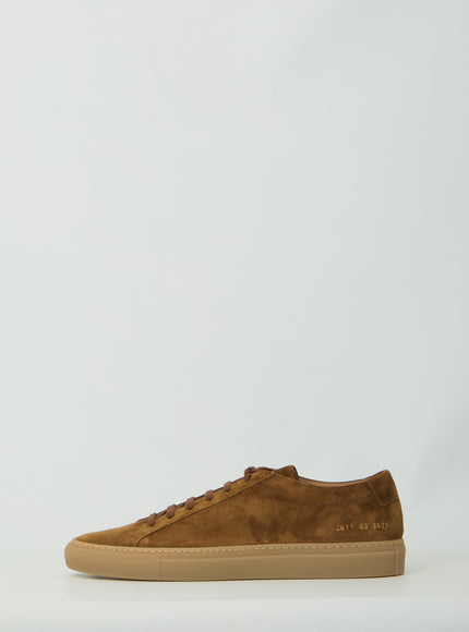 Common Projects Brown Suede Achilles Premium Sneakers