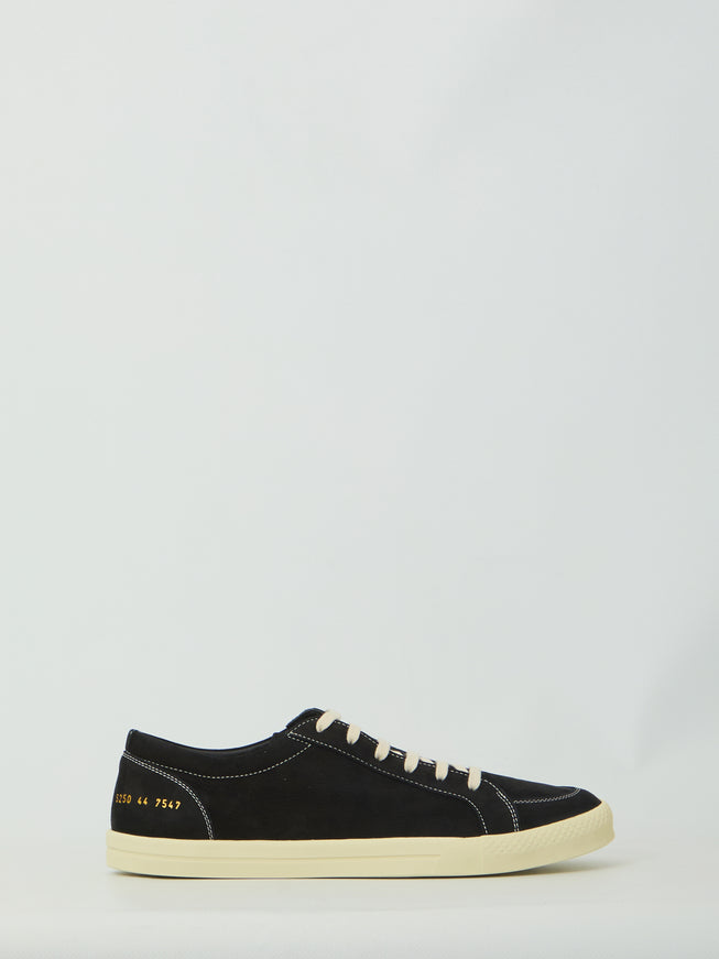 Common Projects Black Nubuck Premium Skate Sneakers Black