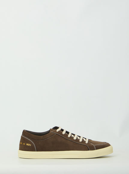 Common Projects Black Nubuck Premium Skate Sneakers Brown