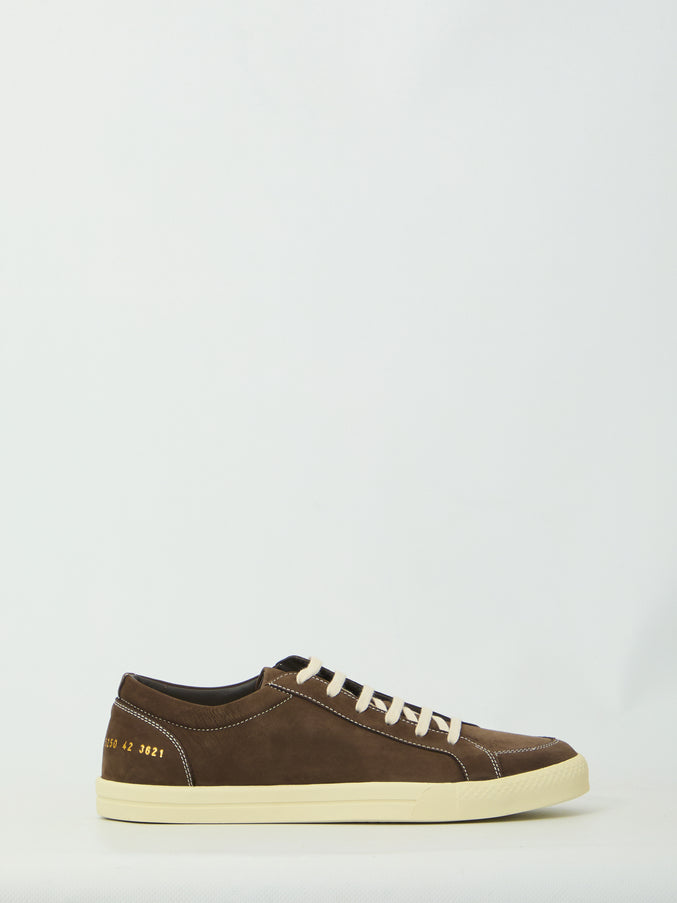 Common Projects Black Nubuck Premium Skate Sneakers Brown