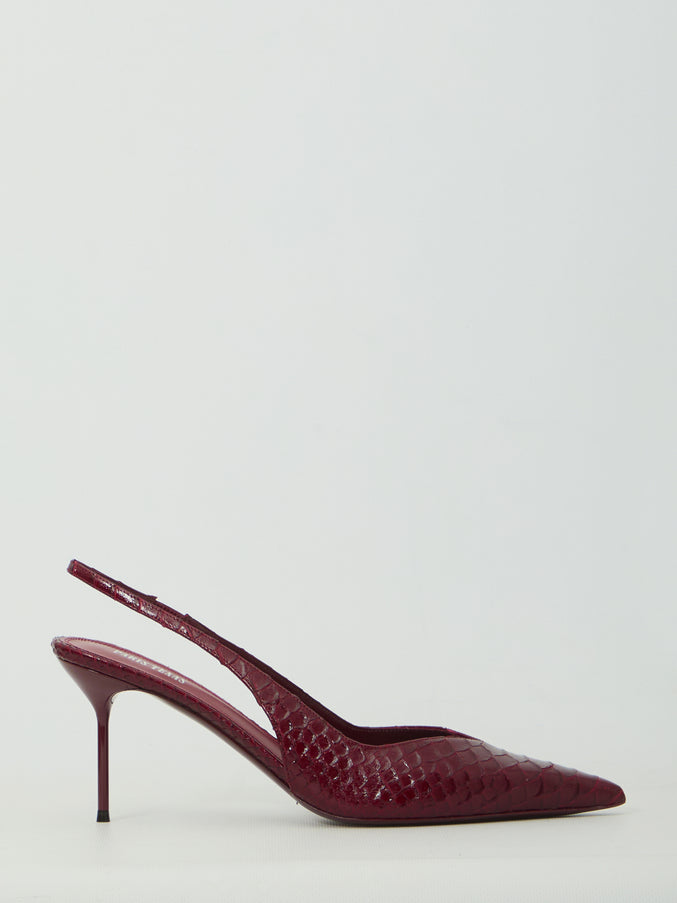 Paris Texas Lidia 70 Slingback Pumps Bordeaux