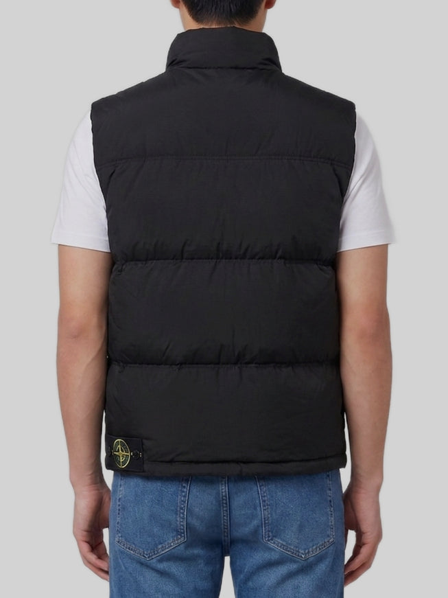 Stone Island Black Quilted Nylon Vest
