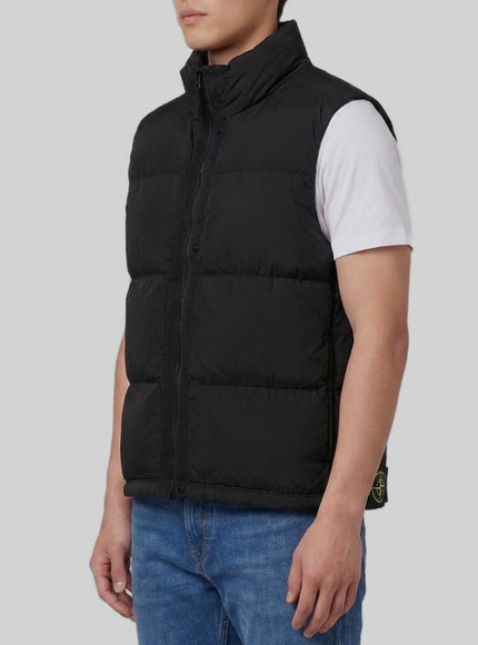 Stone Island Black Quilted Nylon Vest