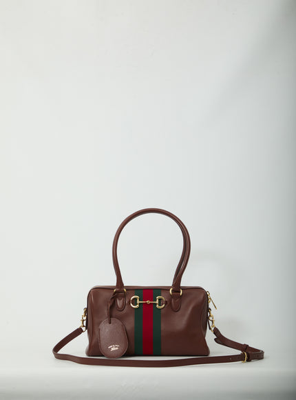 Gucci Medium Bauletto Borsetto Bag QT Brown