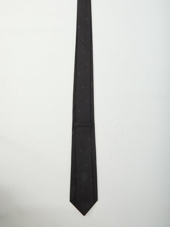 Gucci Double G Silk Jacquard Tie