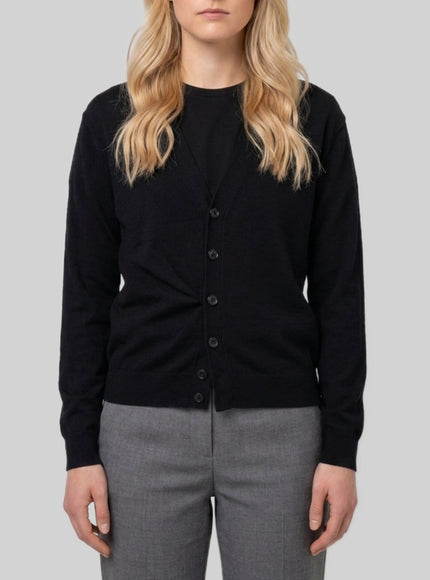 Lemaire Black Twisted Cardigan Black