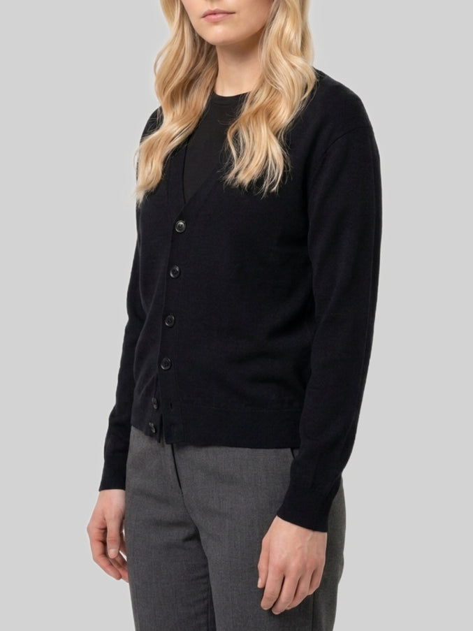Lemaire Black Twisted Cardigan