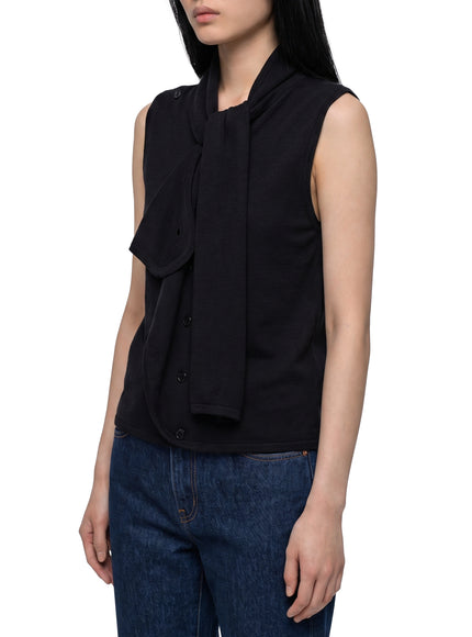 Lemaire Asymmetrical Cardigan In Merino Wool Blend