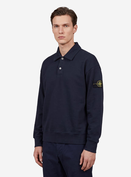 Stone Island Oversize Long-sleeved Polo Shirt