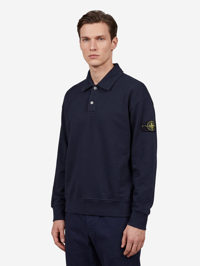 Stone Island Oversize Long-sleeved Polo Shirt