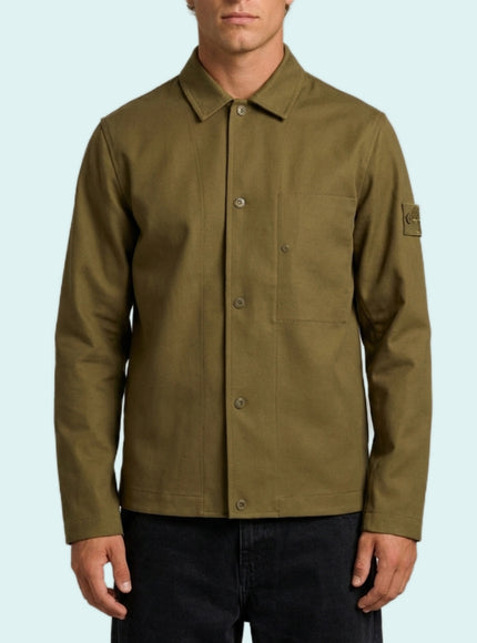 Stone Island Military Green Ghost Overshirt Green