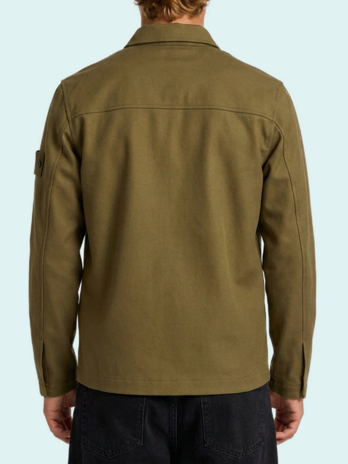 Stone Island Military Green Ghost Overshirt