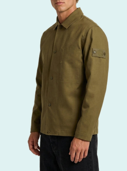 Stone Island Military Green Ghost Overshirt