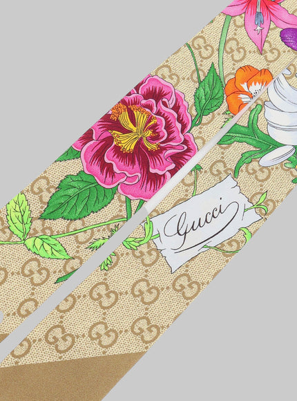 Gucci Printed Silk Ribbon