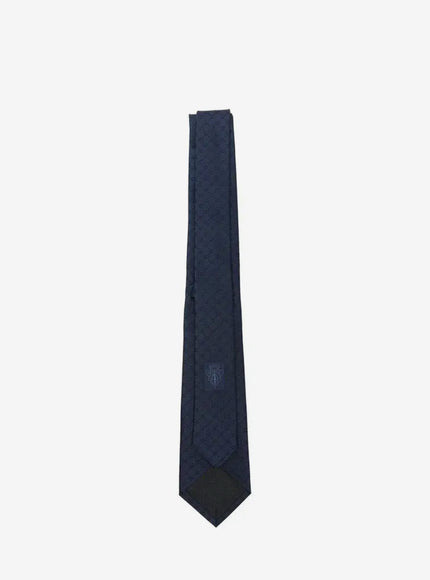 Silk Jacquard Tie With Gg Interlocking