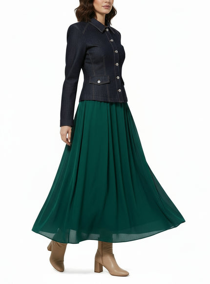 Dolce & Gabbana Dark Blue Collared Denim Jacket