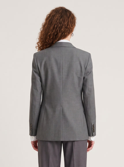 Sutton New York Single-breasted Jacket In Stretch Canvas