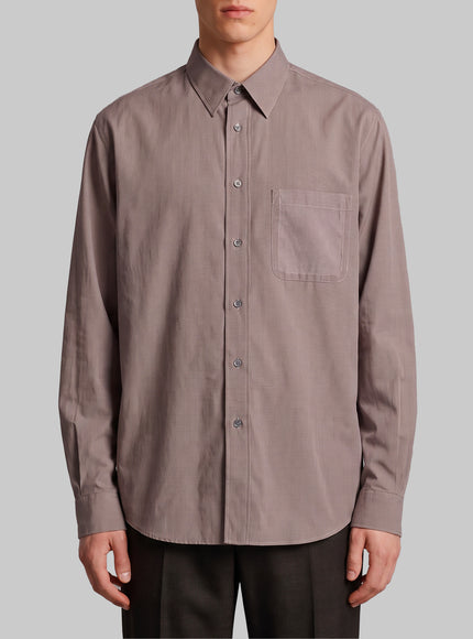 Maison Margiela Long-sleeved Cotton Shirt Beige