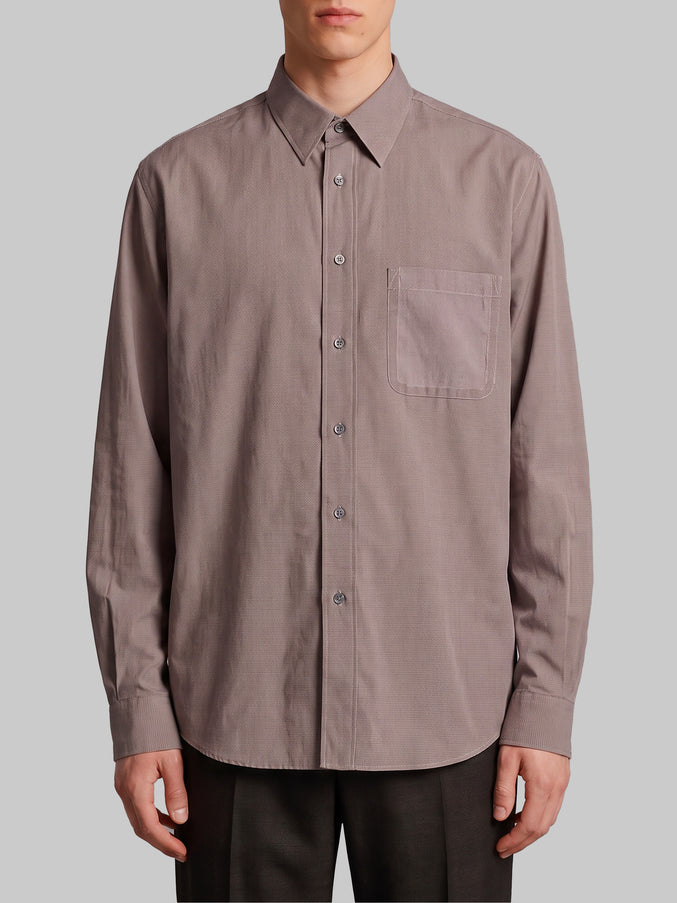 Maison Margiela Long-sleeved Cotton Shirt Beige