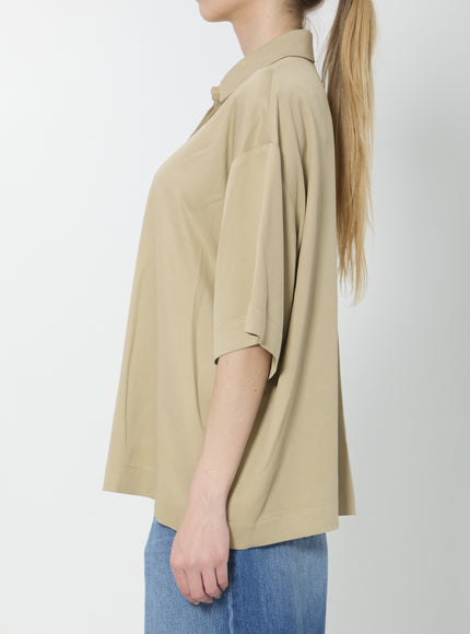 The Frankie Shop Eda Fluid Polo Shirt