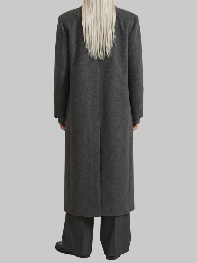 The Frankie Shop Grey Gaia Double-breasted Coat