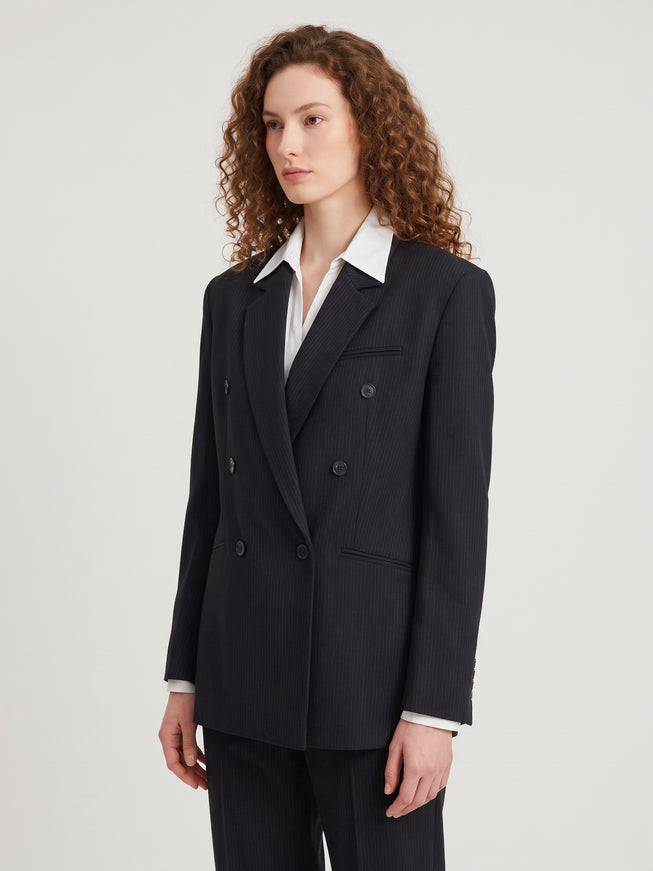 The Frankie Shop Jade Double-Breasted Blazer