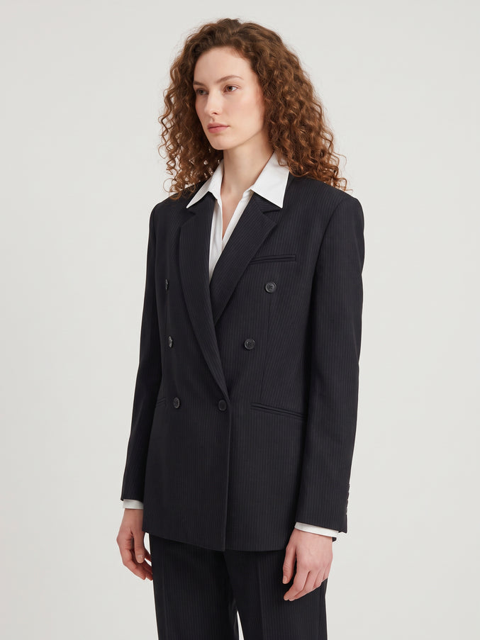 The Frankie Shop Jade Double-Breasted Blazer