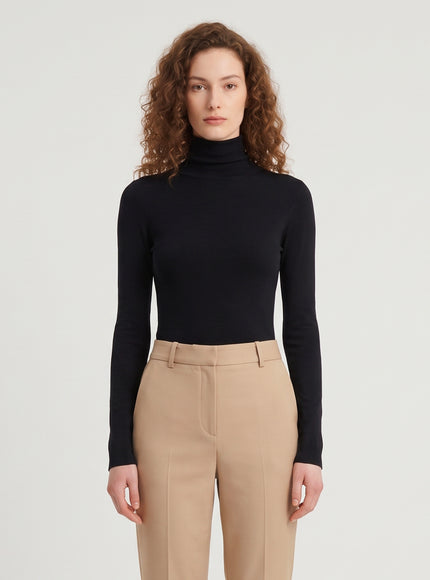 Gucci Seamless Stretch Nylon Jersey Top Black