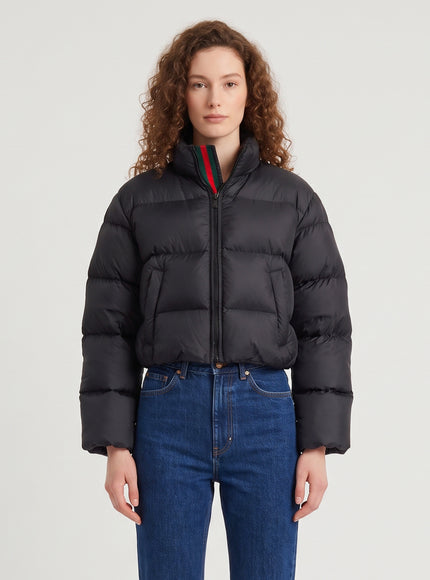 Gucci Padded Polyester Down Jacket Black