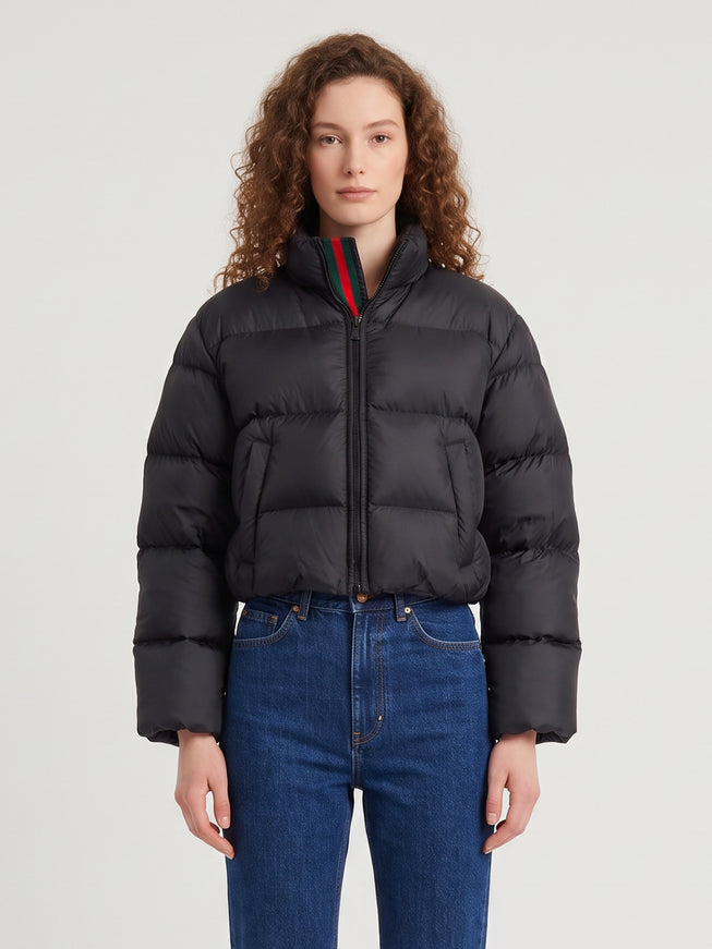 Gucci Padded Polyester Down Jacket Black