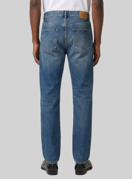 Saint Laurent North Medium Blue Straight Wide-leg Jeans