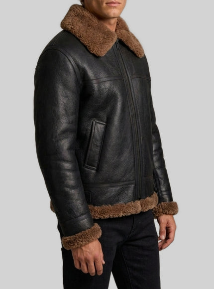 Saint Laurent Shearling Biker Jacket
