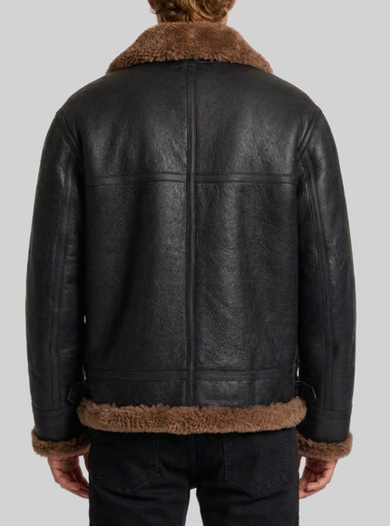 Saint Laurent Shearling Biker Jacket